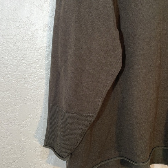 Plus Size Chico’s Sweater Kelp Green Size 4 - Picture 4 of 8